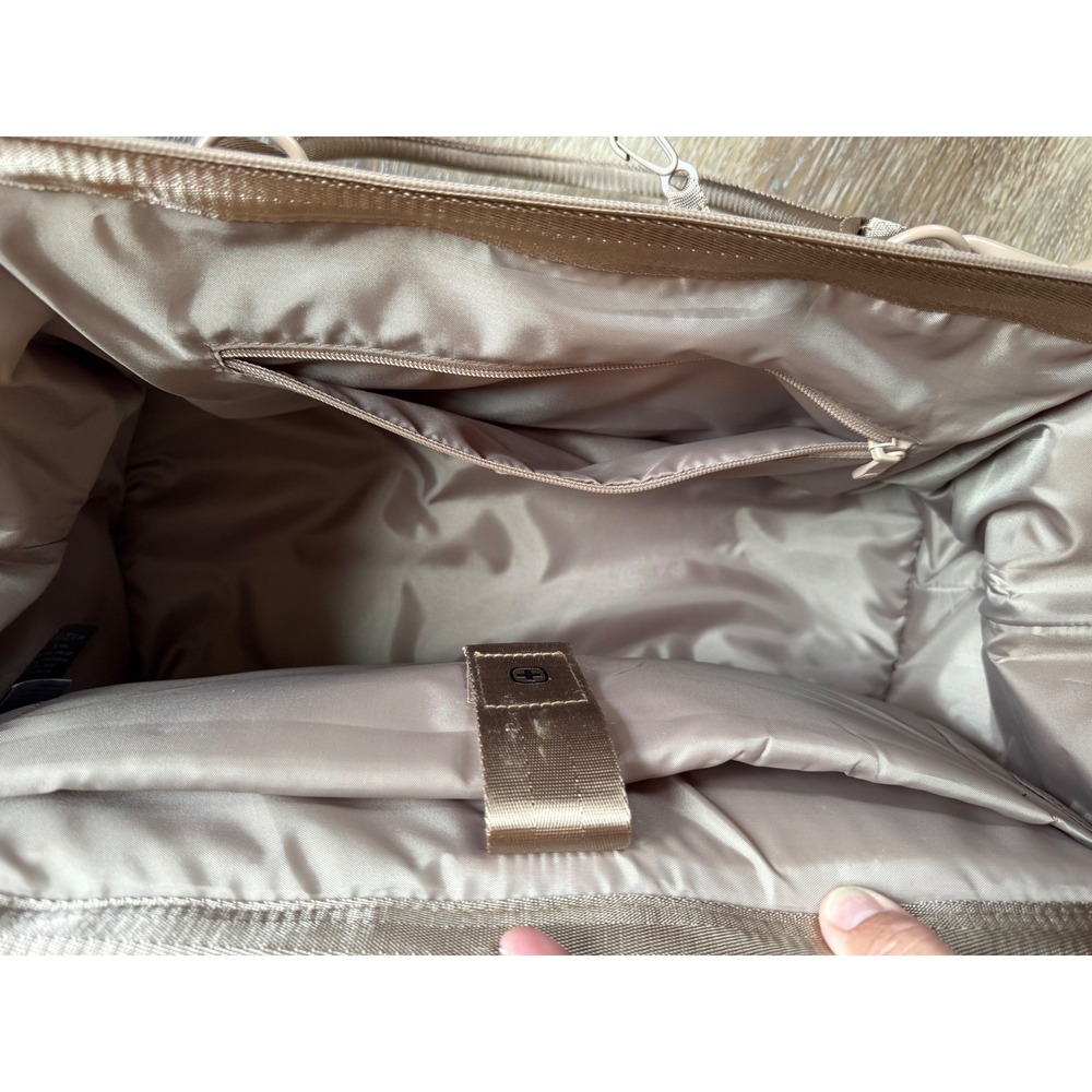 SwissGear Weekender Travel Tote Bag with Shoe Compartment Tan - Carmel NEW - Picture 12 of 15